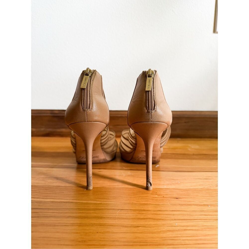 Jimmy Choo Nude Nappa Heels Size 37 - Picture 6 of 8